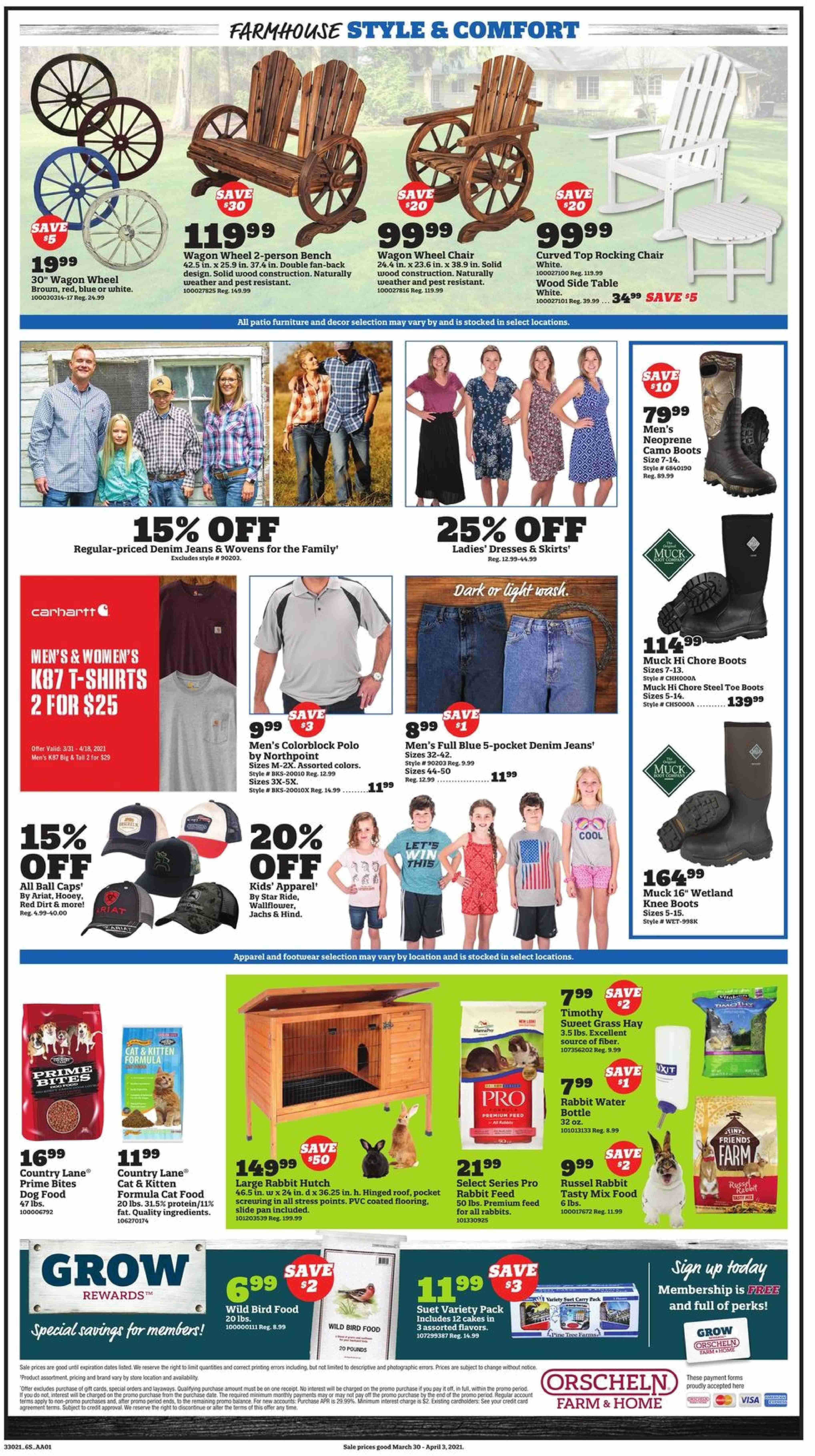 Orscheln Farm and Home Weekly Ad Flyer March 30 to April 3