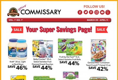 Commissary Weekly Ad Flyer March 29 to April 11