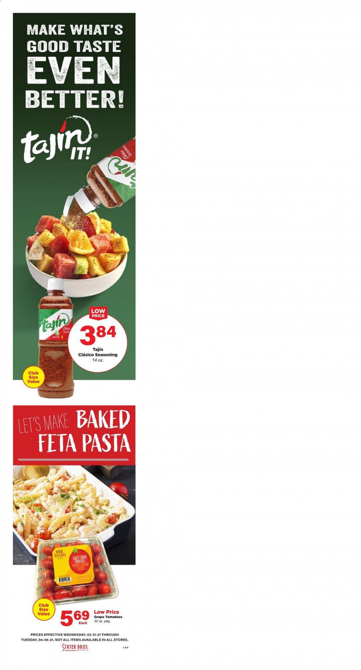 Stater Bros. Weekly Ad Flyer March 31 to April 6