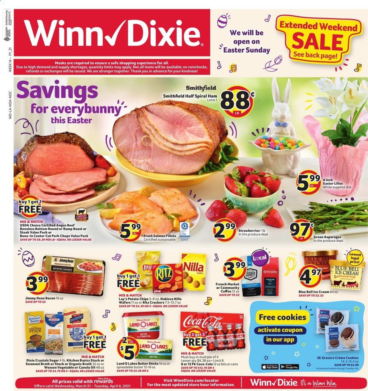 Winn Dixie (AL, FL, GA, LA, MS) Weekly Ad Flyer March 31 to April 6