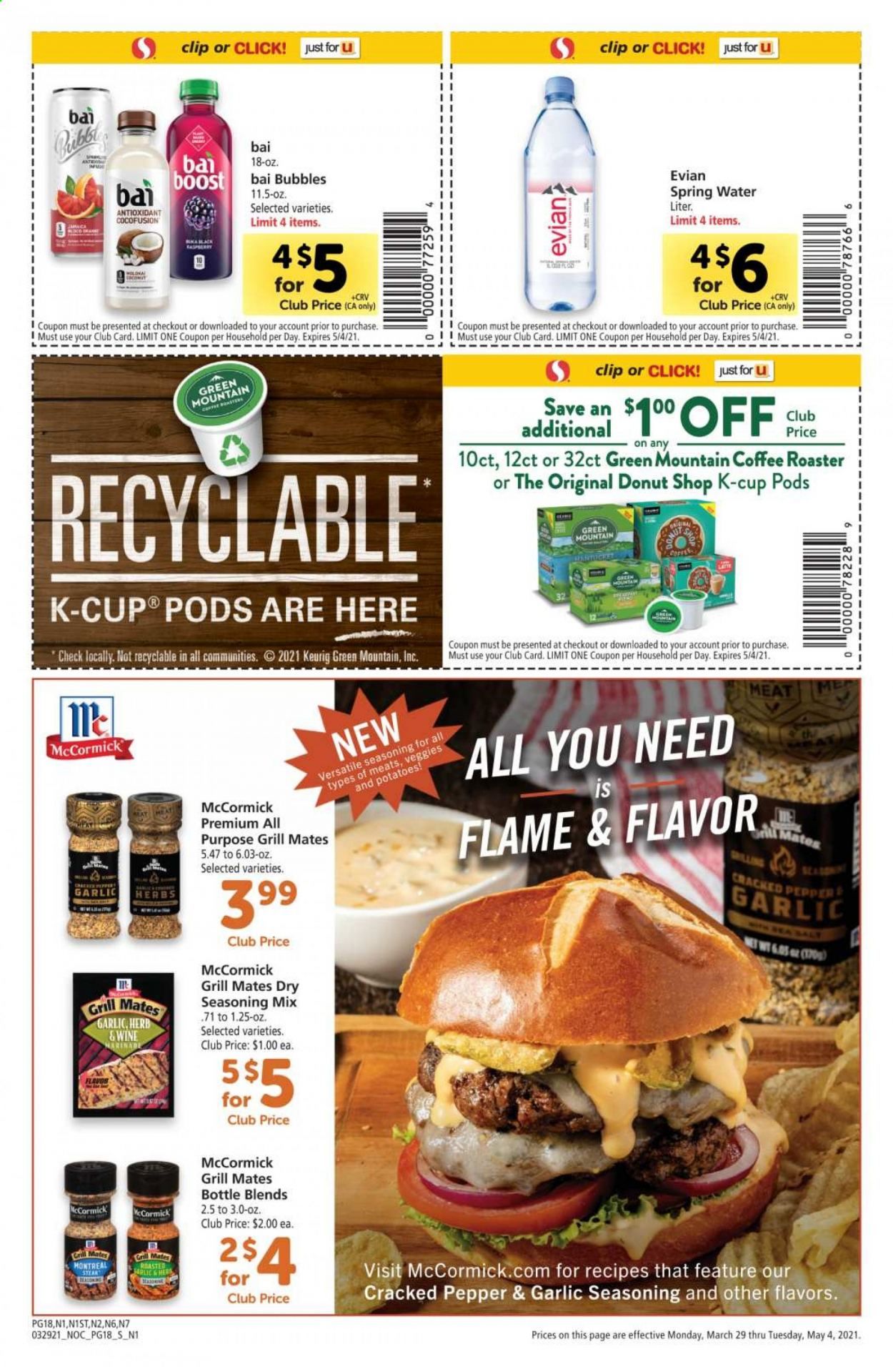Safeway (AZ, CA, CO, HI, MD, NE, OR, VA, WA) Weekly Ad Flyer March 29 to May 4
