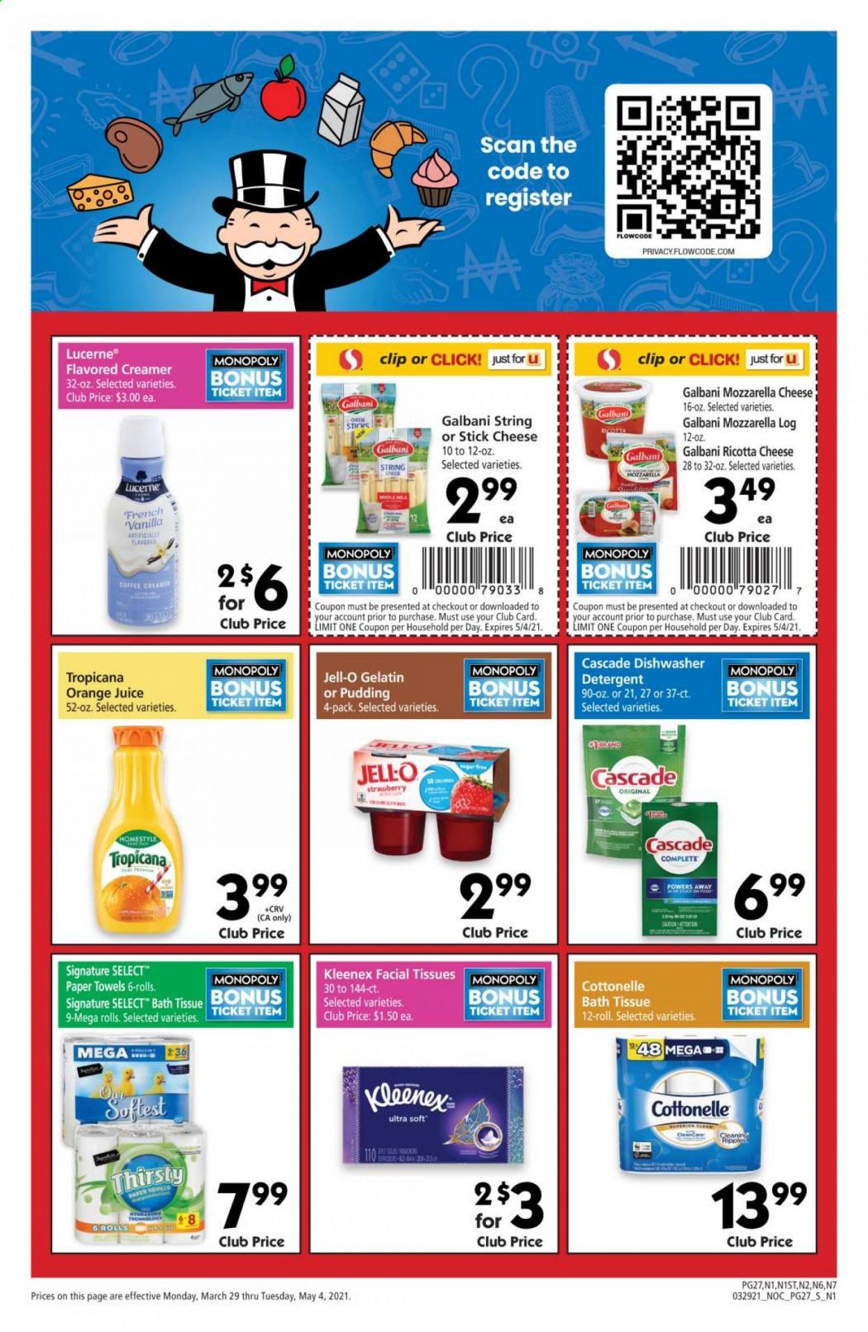Safeway (AZ, CA, CO, HI, MD, NE, OR, VA, WA) Weekly Ad Flyer March 29 to May 4