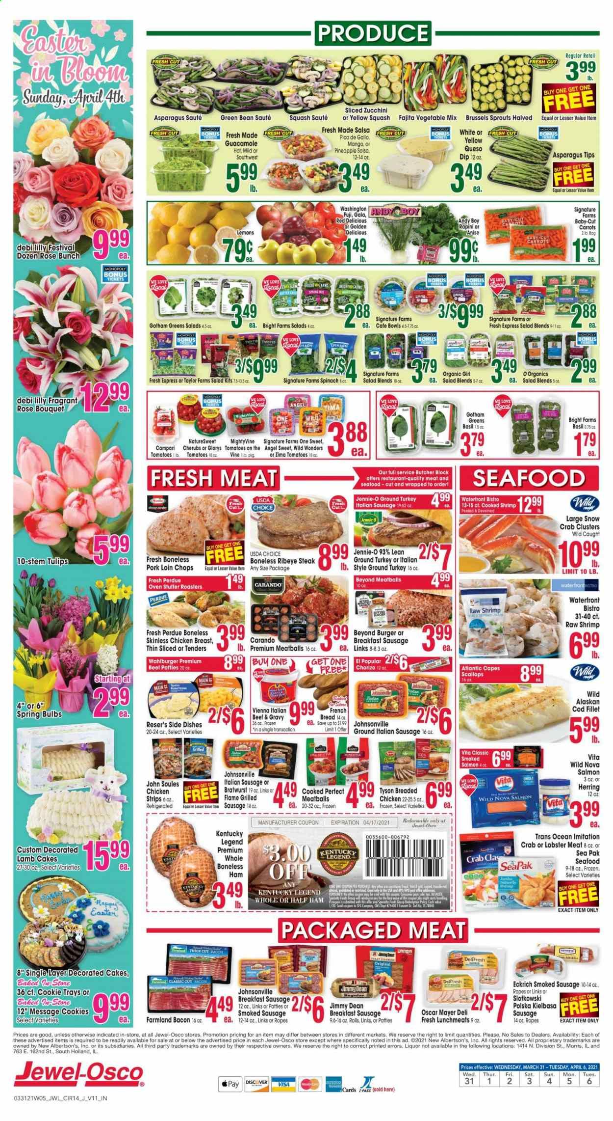 Jewel Osco (IN) Weekly Ad Flyer March 31 to April 6
