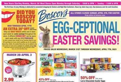 Boscov's Weekly Ad Flyer March 31 to April 7
