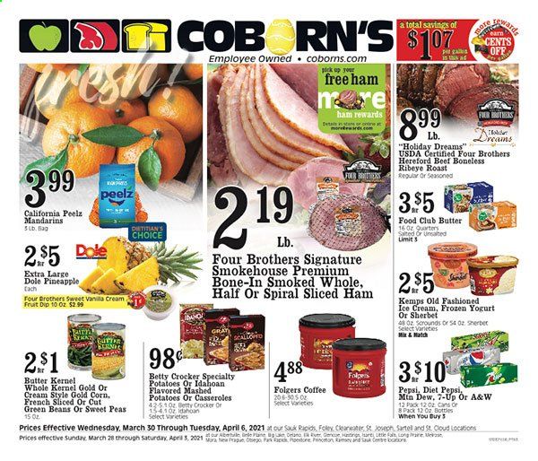 Coborn's (MN, SD) Weekly Ad Flyer March 30 to April 6
