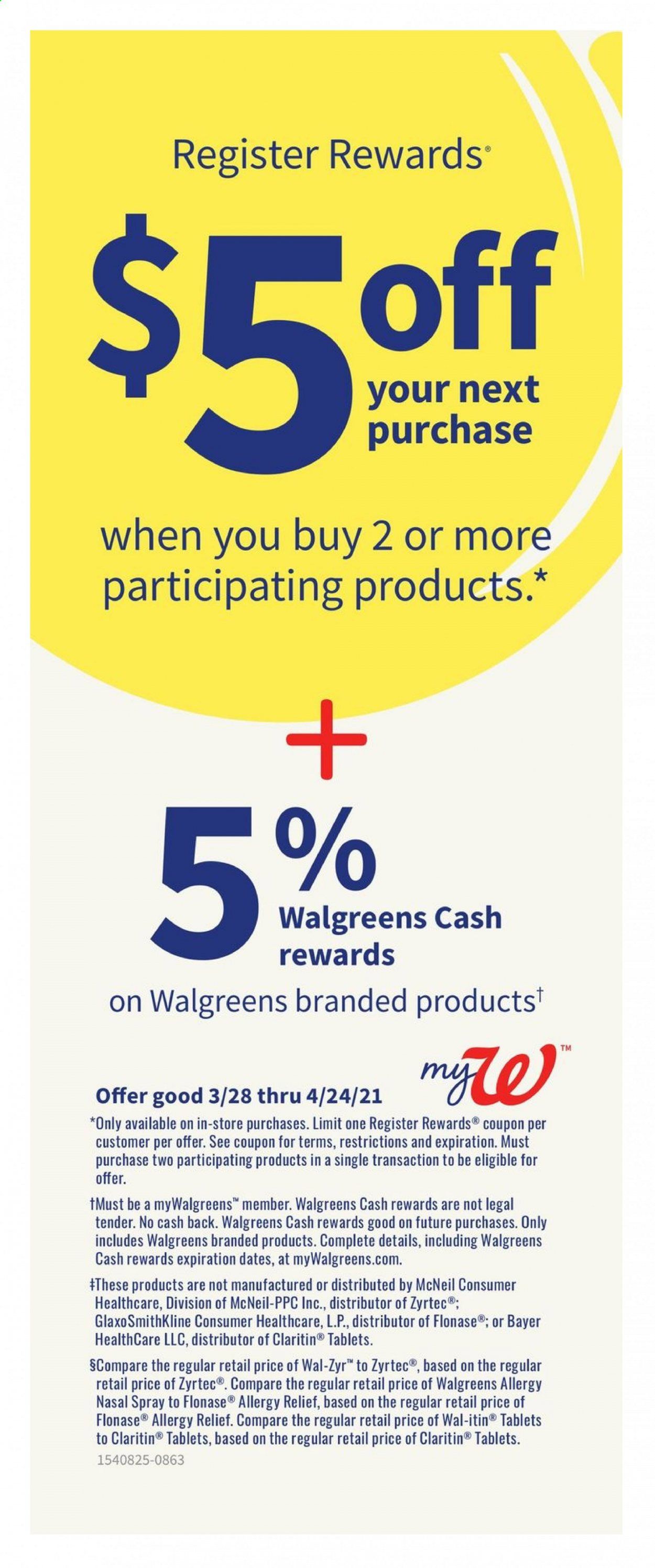 Walgreens Weekly Ad Flyer March 28 to April 24