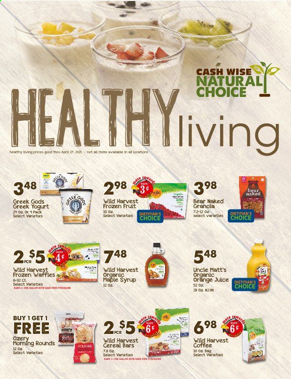 Cash Wise (MN, ND) Weekly Ad Flyer March 31 to April 27