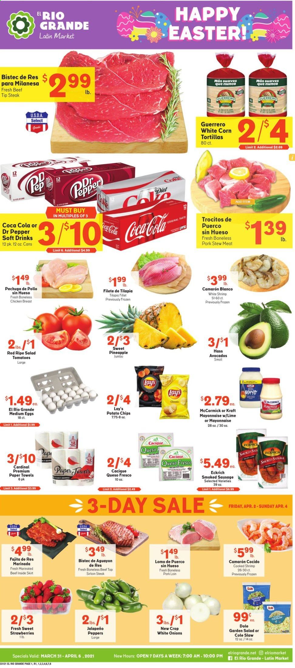 El Rio Grande (10, 21, 25, 30, 34, 53, 90) Weekly Ad Flyer March 31 to April 6