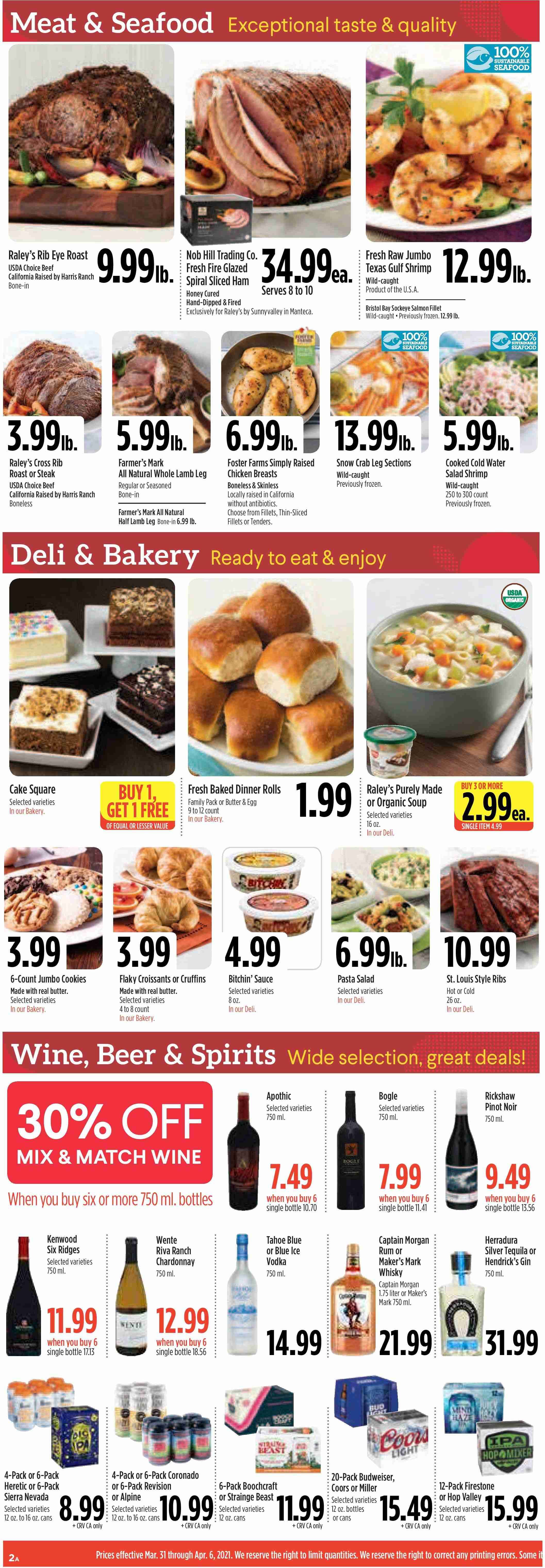 Raley's (CA, NV) Weekly Ad Flyer March 31 to April 6