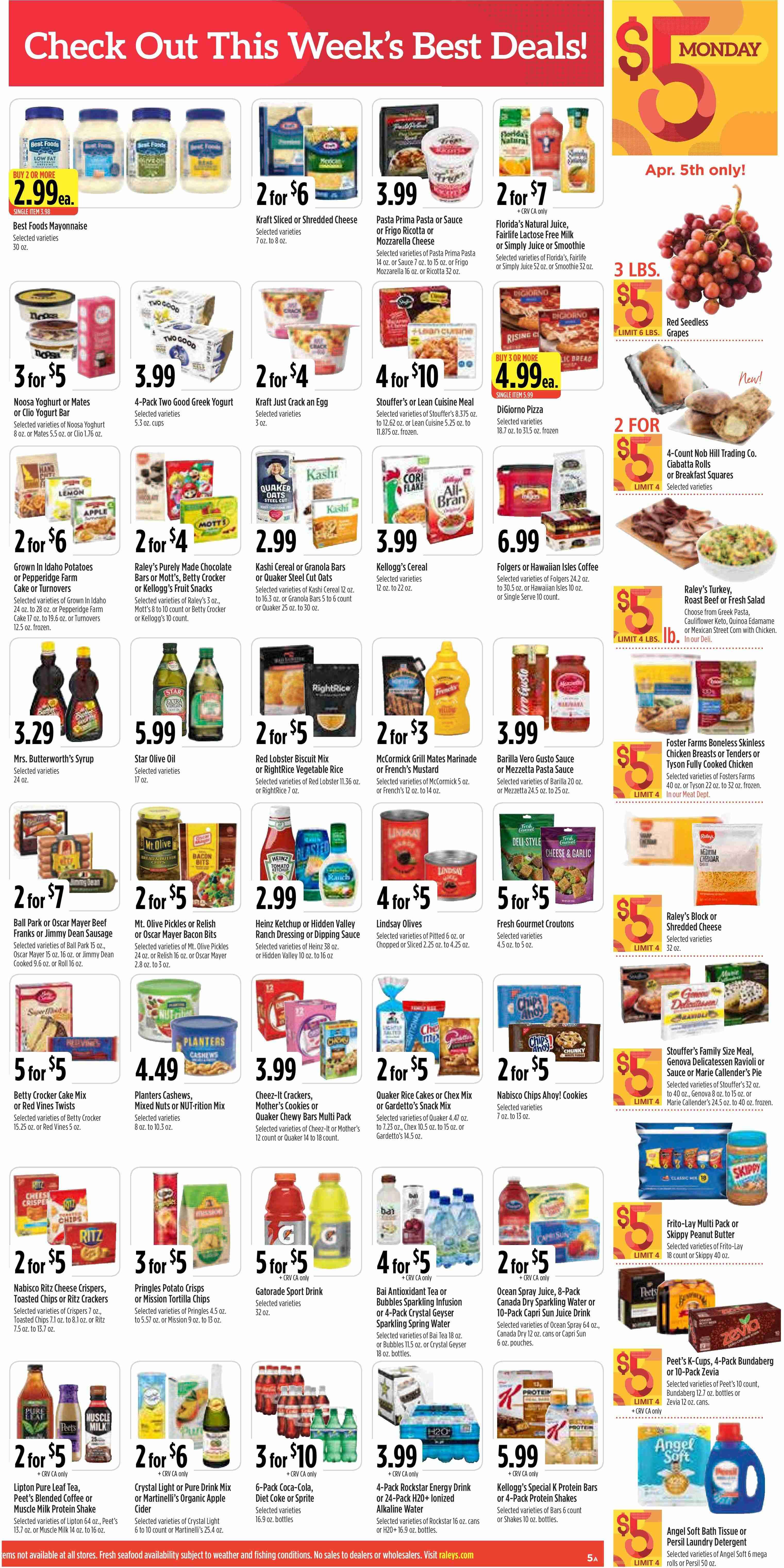 Raley's (CA, NV) Weekly Ad Flyer March 31 to April 6