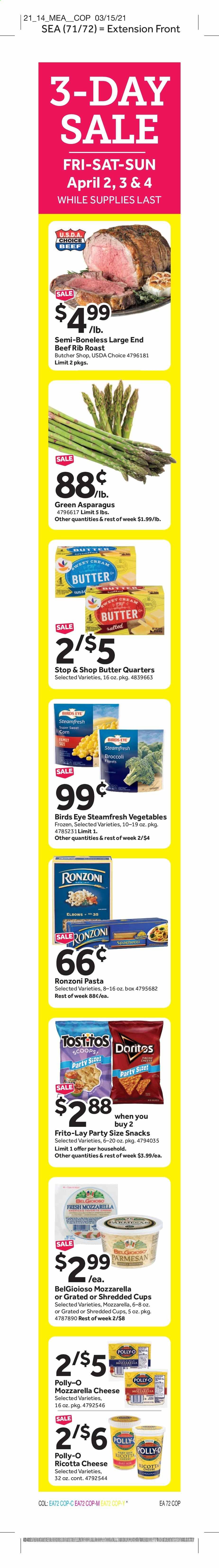 Stop & Shop (NY) Weekly Ad Flyer April 2 to April 8