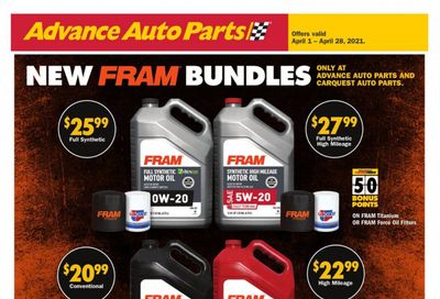 Advance Auto Parts Weekly Ad Flyer April 1 to April 28