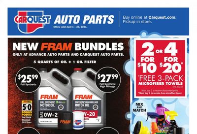 Advance Auto Parts Weekly Ad Flyer April 1 to April 28