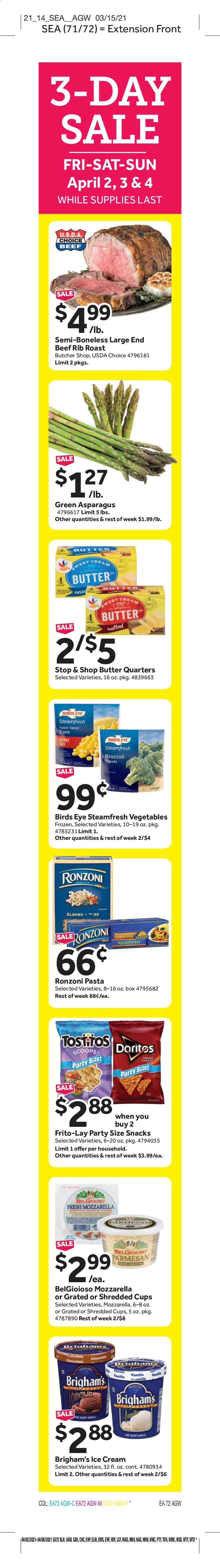 Stop & Shop (MA) Weekly Ad Flyer April 2 to April 8
