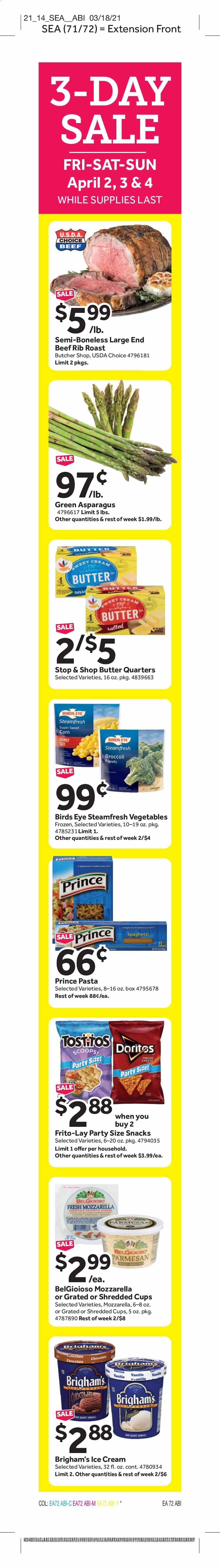 Stop & Shop (RI) Weekly Ad Flyer April 2 to April 8