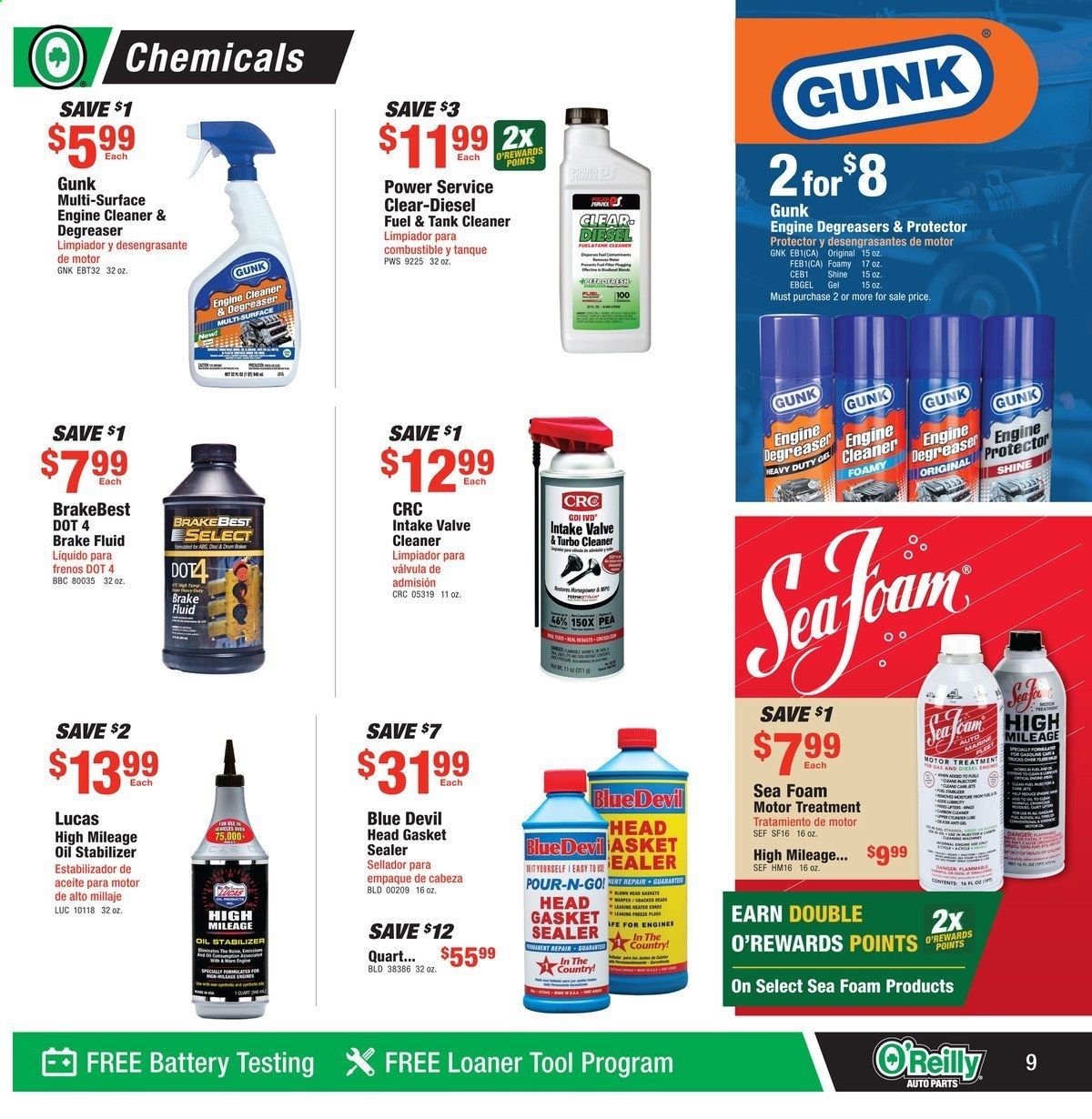 O'Reilly Auto Parts Weekly Ad Flyer March 31 to April 27