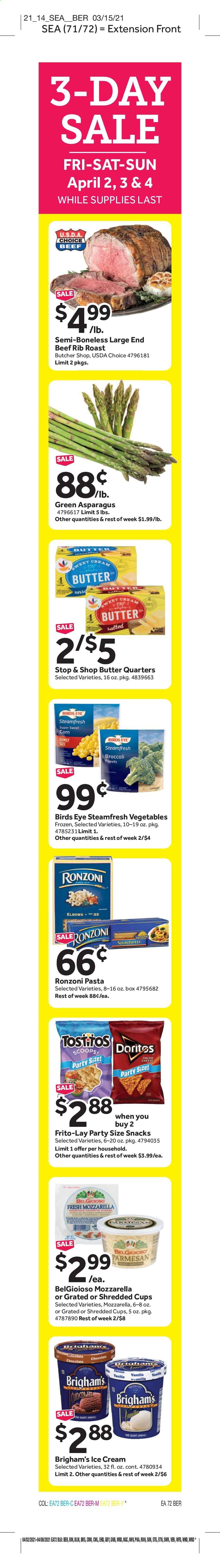 Stop & Shop (CT) Weekly Ad Flyer April 2 to April 8