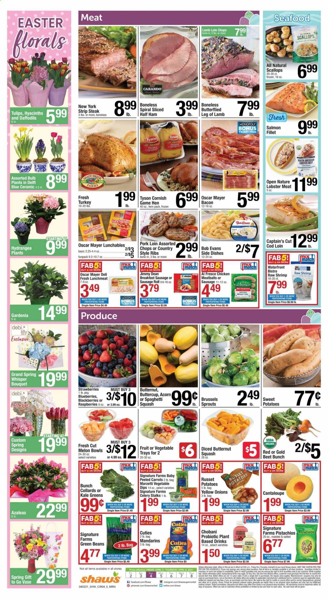 Shaw’s (MA, ME, NH, RI, VT) Weekly Ad Flyer April 2 to April 8