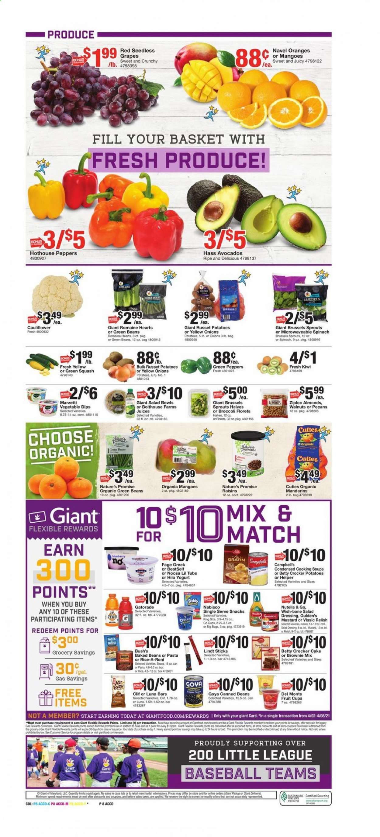 Giant Food Weekly Ad Flyer April 2 to April 8