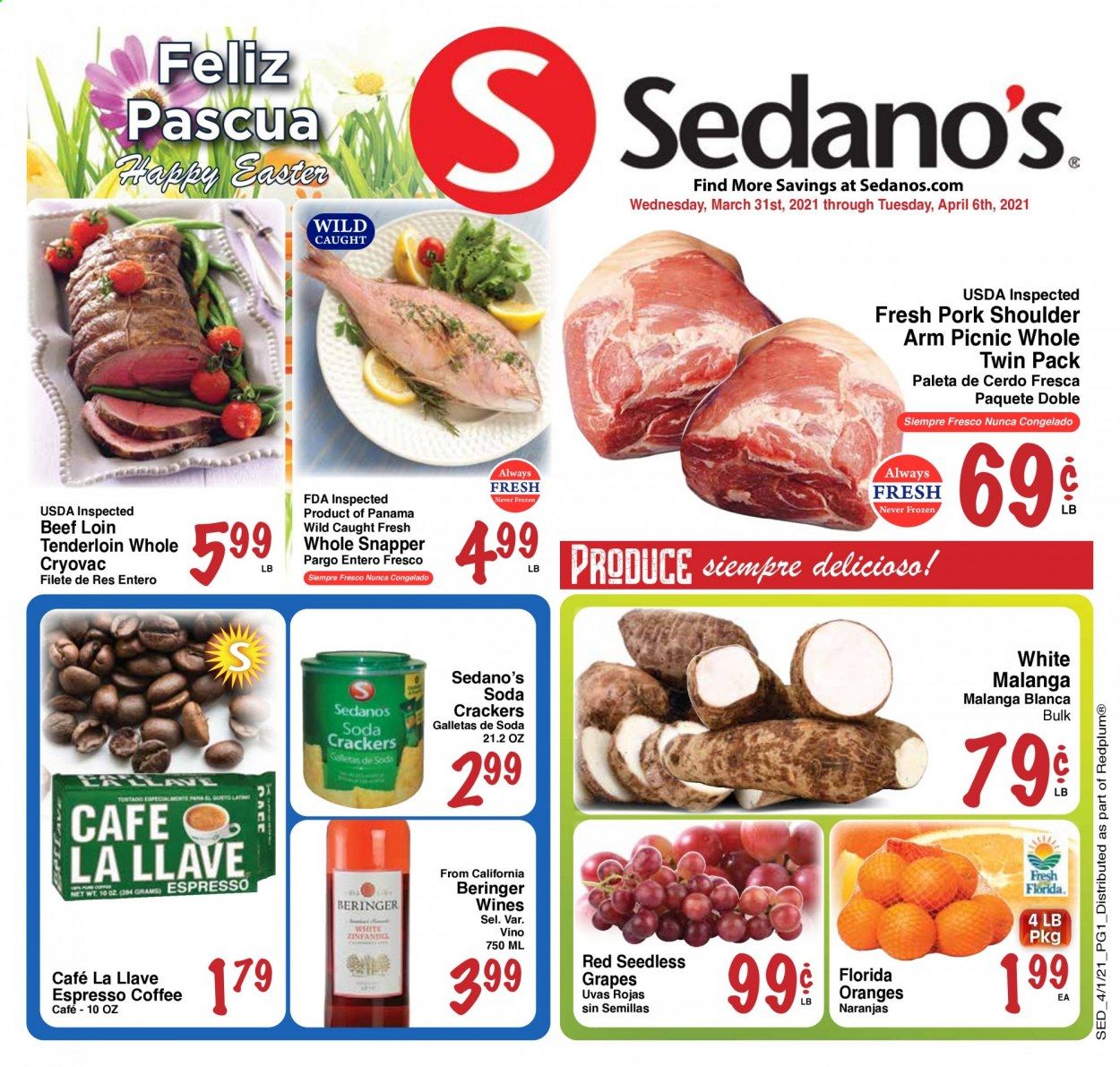 Sedano's (FL) Weekly Ad Flyer March 31 to April 6
