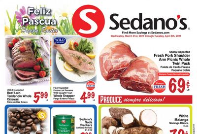 Sedano's (FL) Weekly Ad Flyer March 31 to April 6