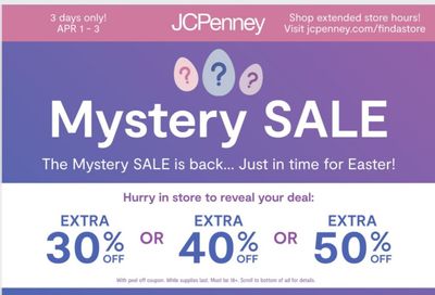 JCPenney Weekly Ad Flyer April 1 to April 3