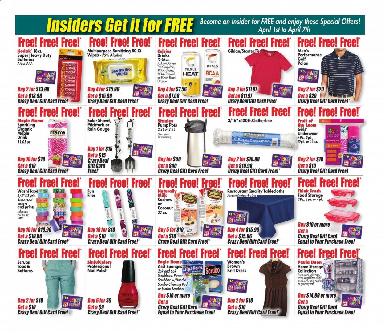 Ocean State Job Lot Weekly Ad Flyer April 1 to April 7