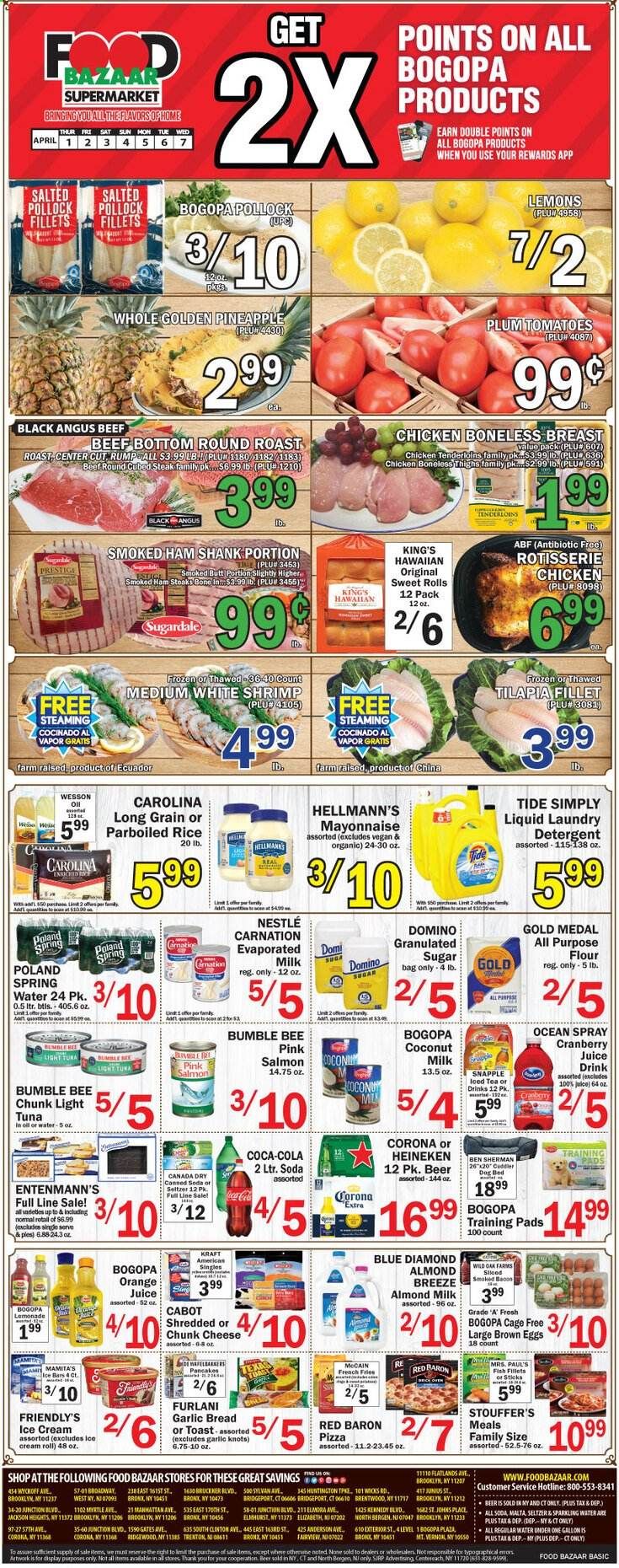 Food Bazaar (CT, NJ, NY) Weekly Ad Flyer April 1 to April 7