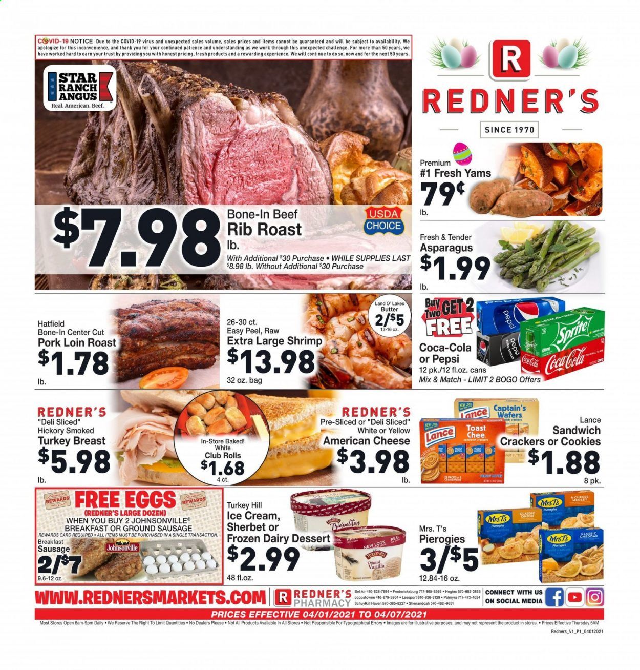 Redner's Markets Weekly Ad Flyer April 1 to April 7