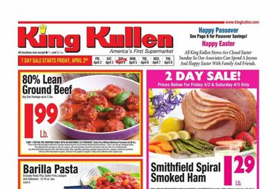 King Kullen Weekly Ad Flyer April 2 to April 8