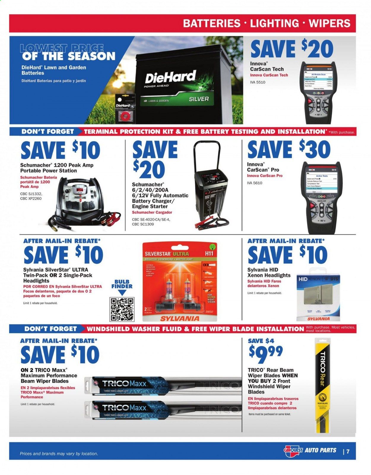 Carquest Weekly Ad Flyer April 1 to April 28