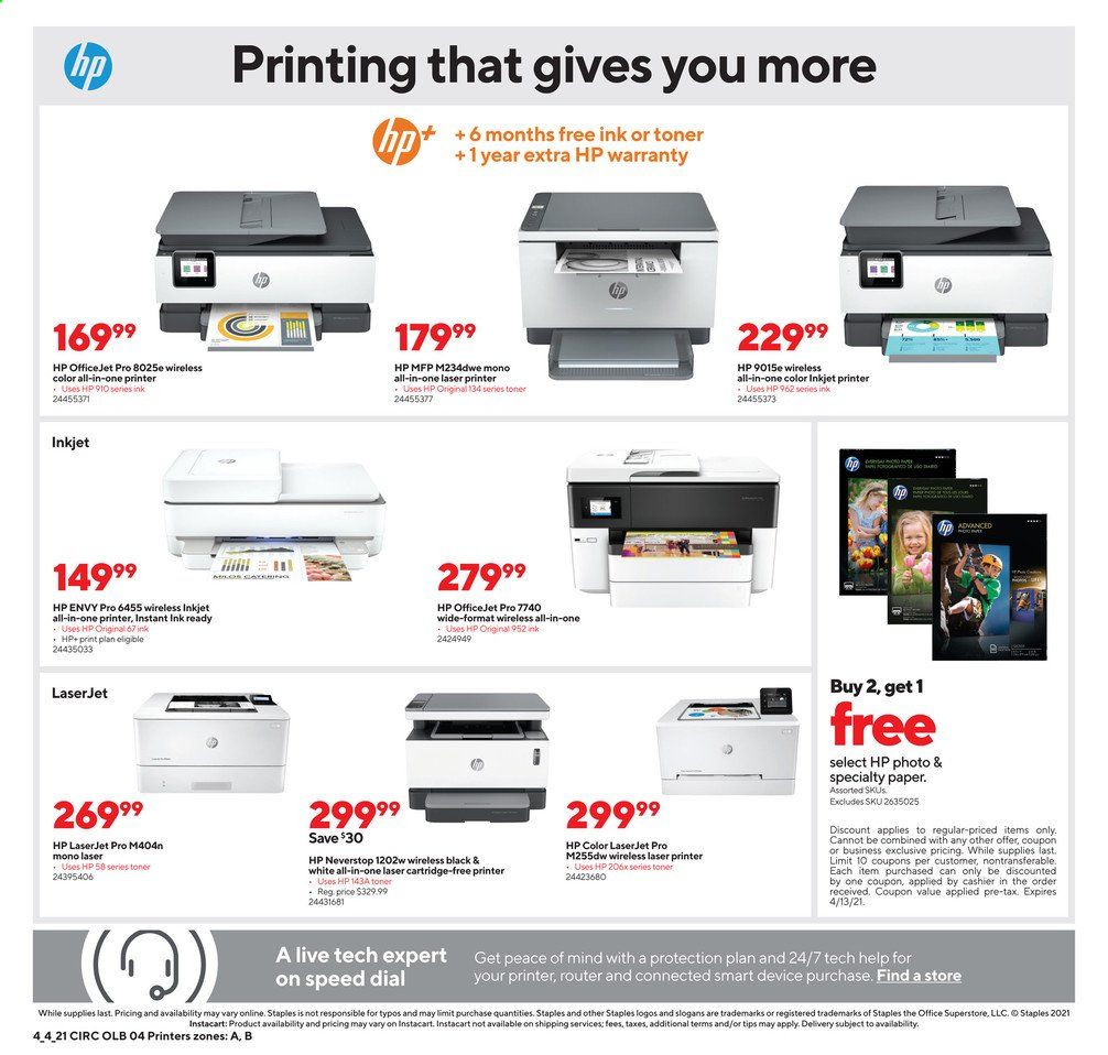 Staples Weekly Ad Flyer April 4 to April 10