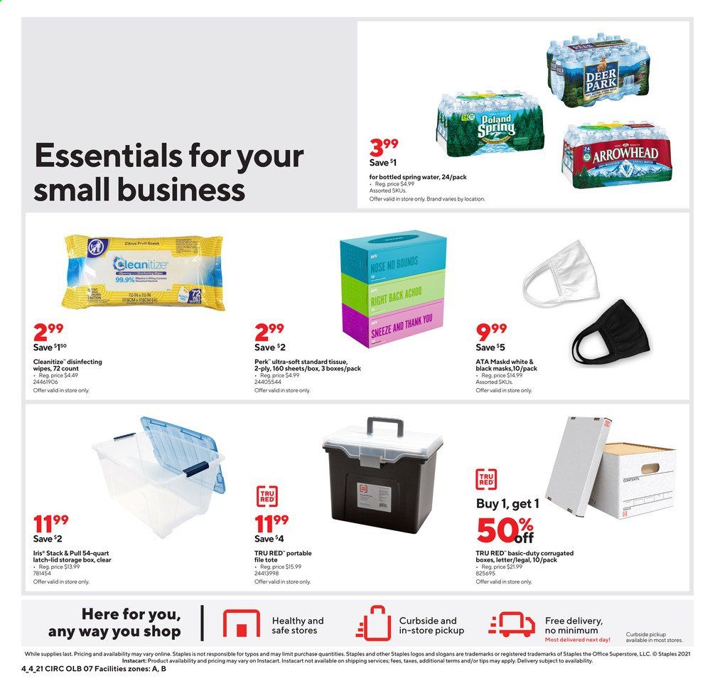 Staples Weekly Ad Flyer April 4 to April 10