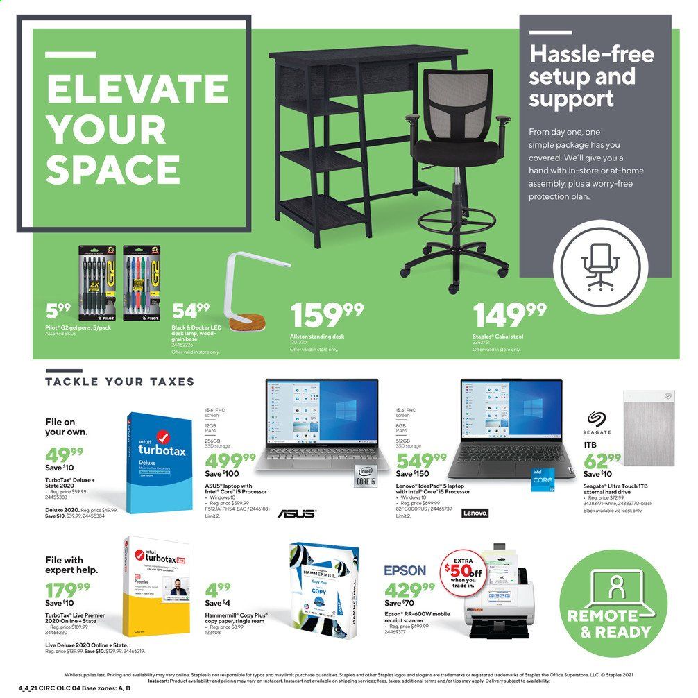 Staples Weekly Ad Flyer April 4 to April 10