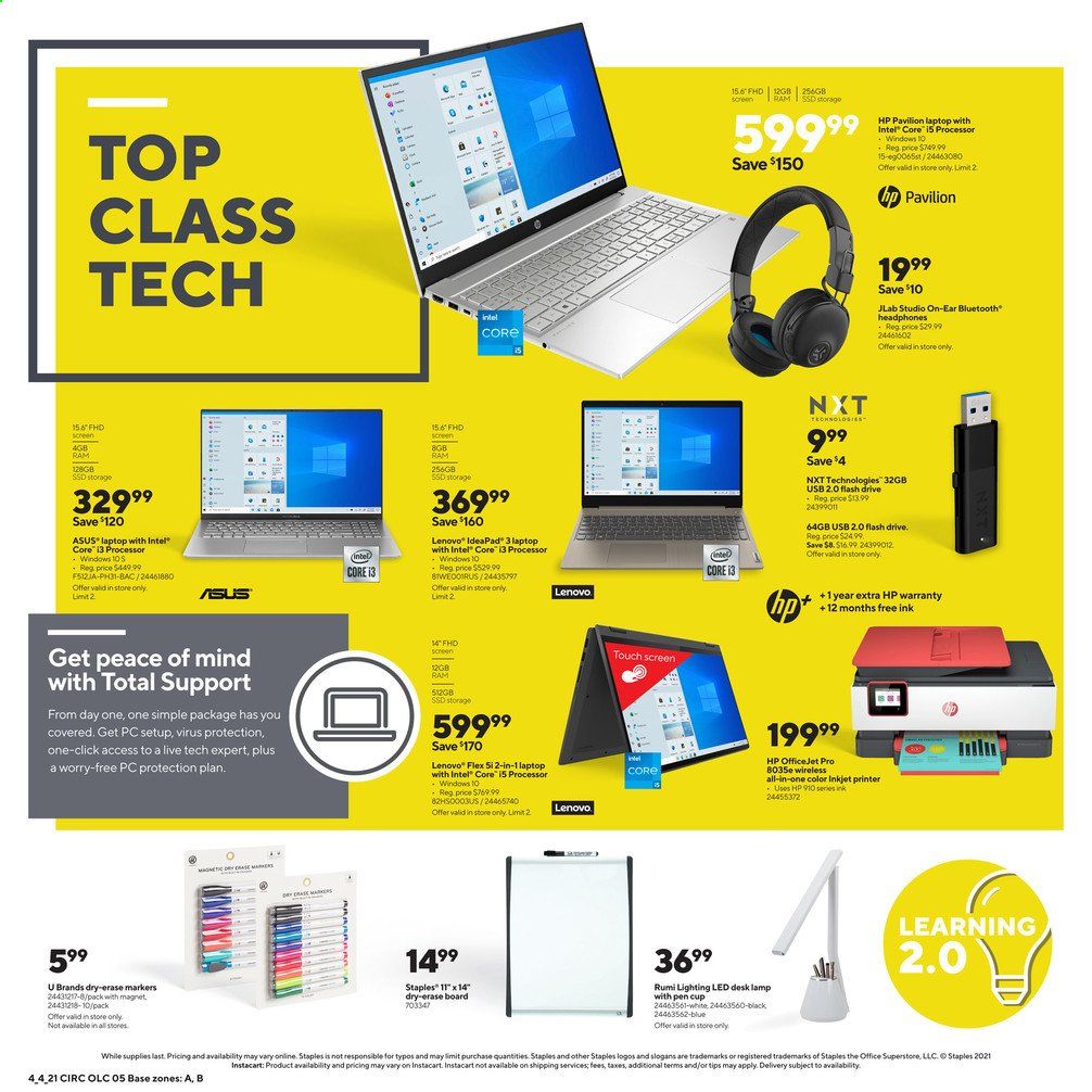 Staples Weekly Ad Flyer April 4 to April 10