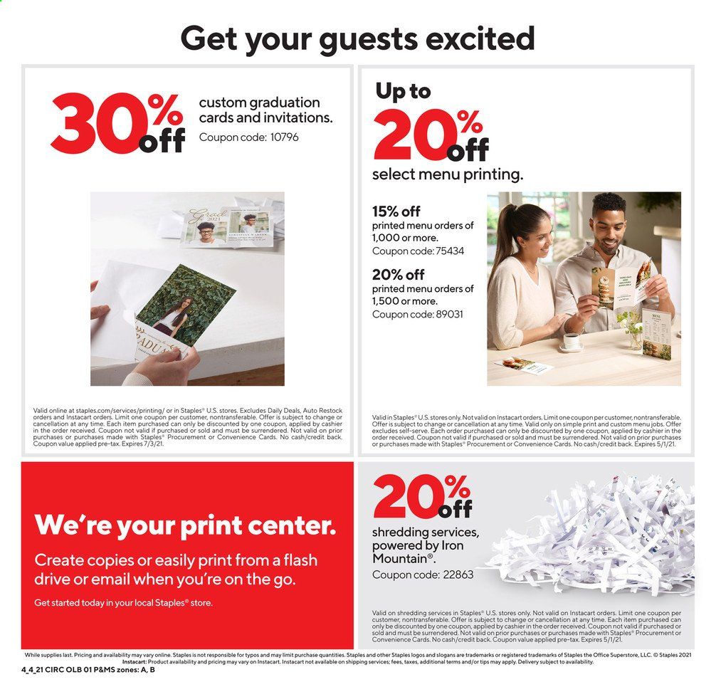 Staples Weekly Ad Flyer April 4 to April 10