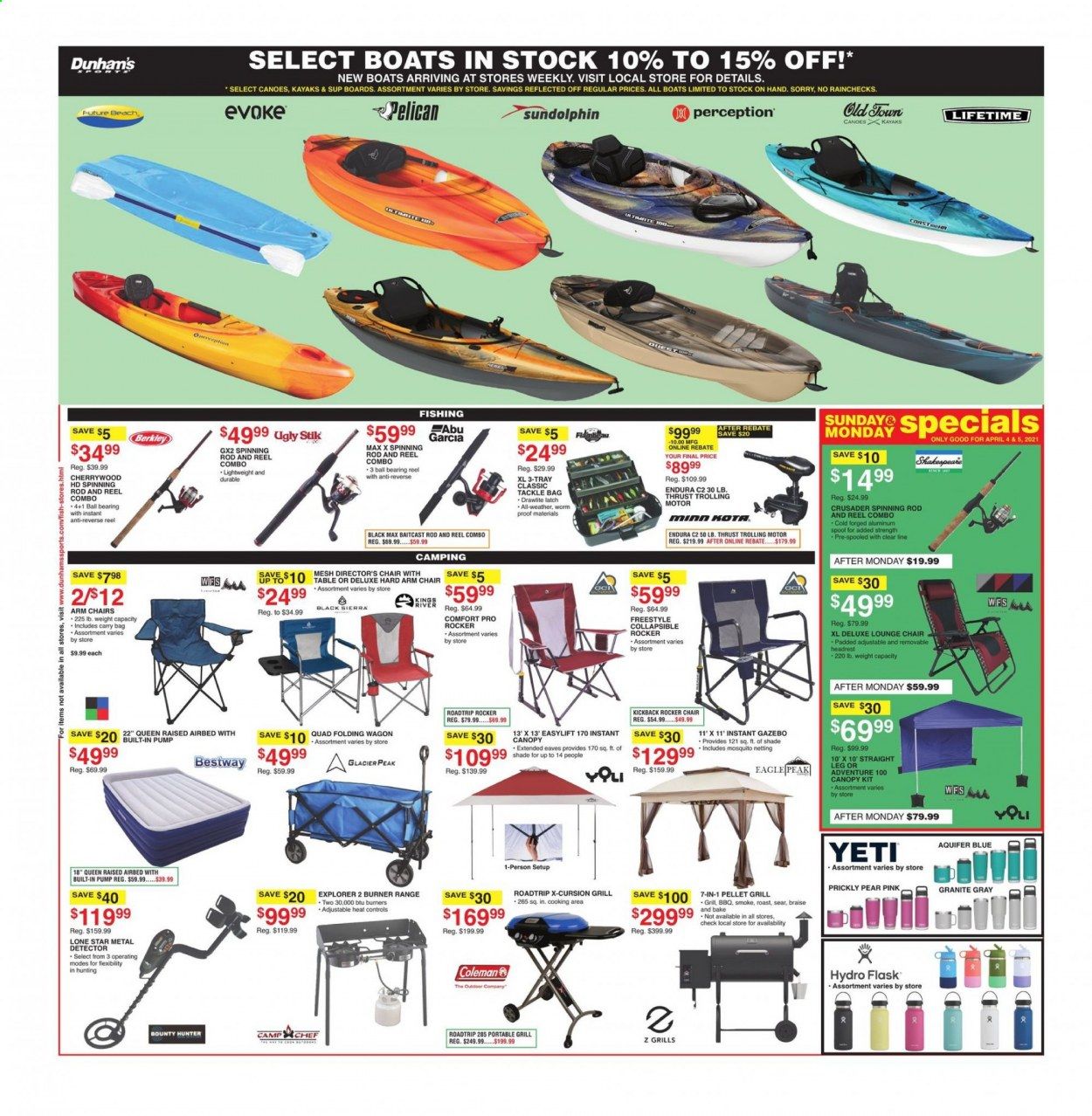 Dunham's Sports (MI, PA, WI) Weekly Ad Flyer April 3 to April 8