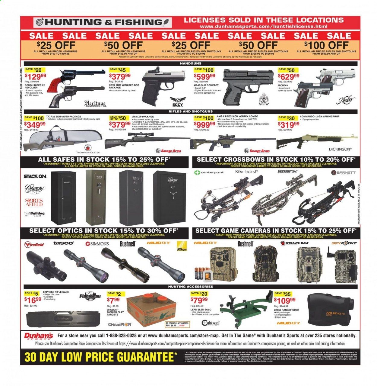 Dunham's Sports (MI, PA, WI) Weekly Ad Flyer April 3 to April 8