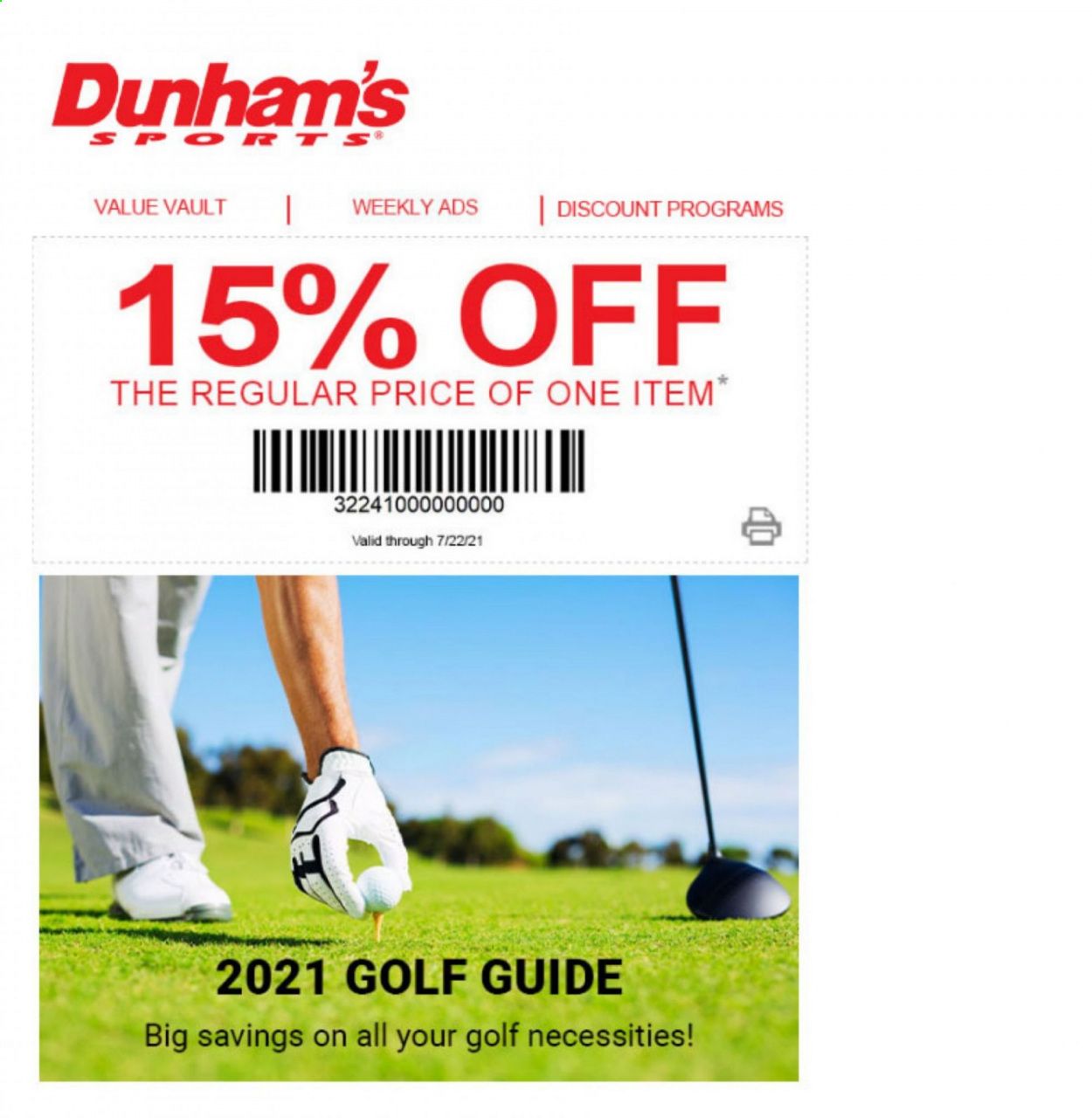 Dunham's Sports Weekly Ad Flyer March 19 to July 22