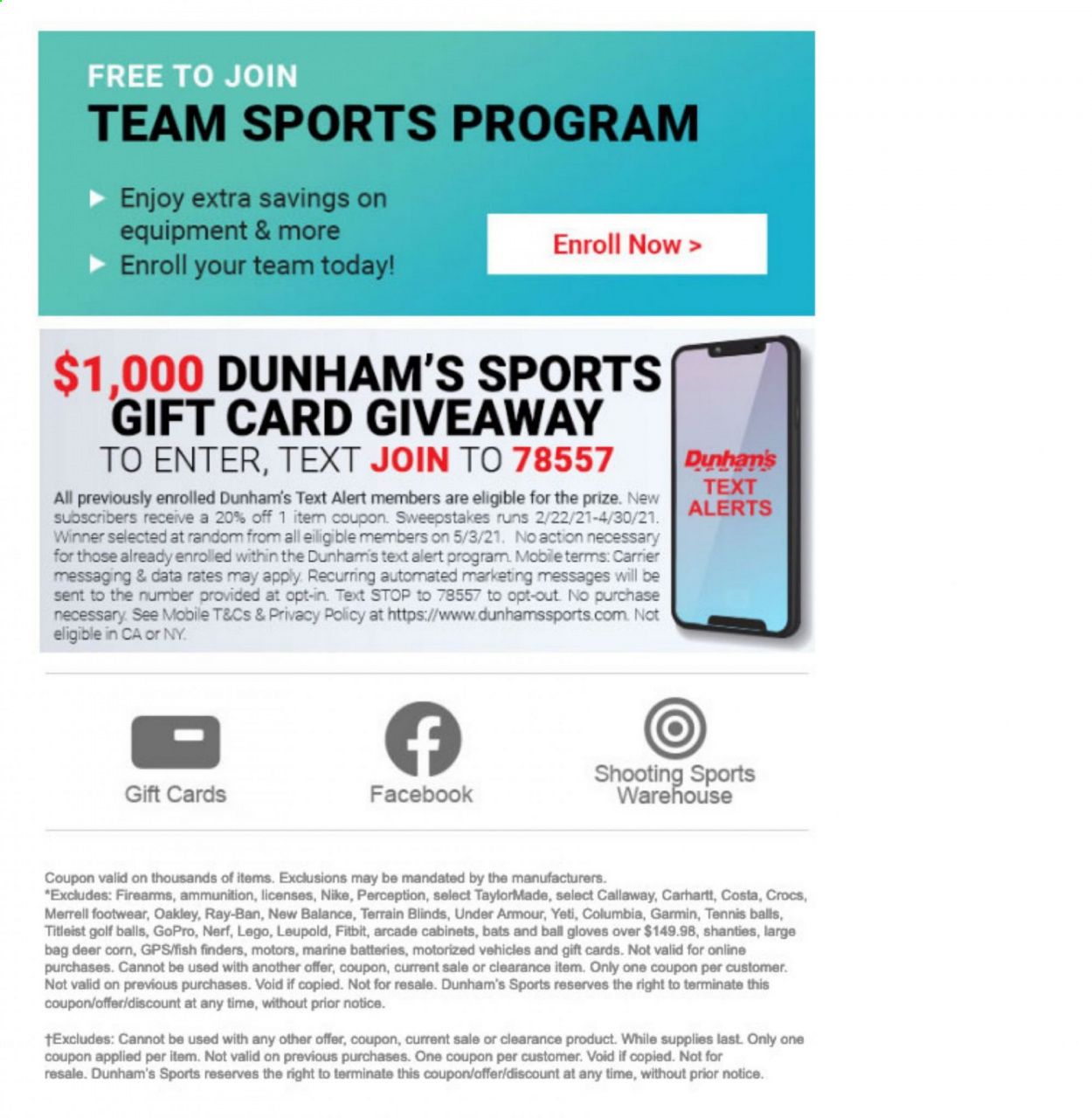 Dunham's Sports Weekly Ad Flyer March 19 to July 22