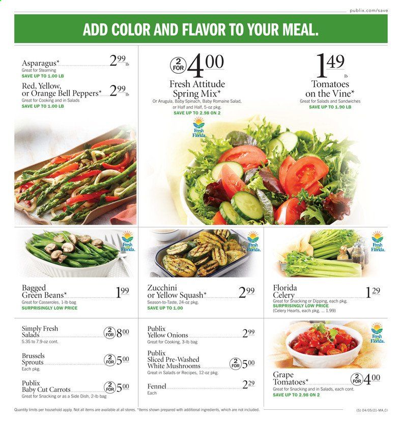 Publix (AL, FL, GA, NC, SC, TN) Weekly Ad Flyer April 5 to April 7