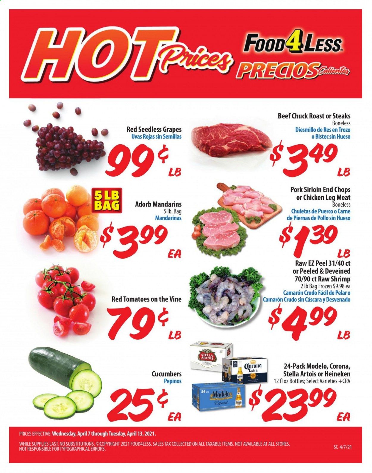 Food 4 Less (CA) Weekly Ad Flyer April 7 to April 13