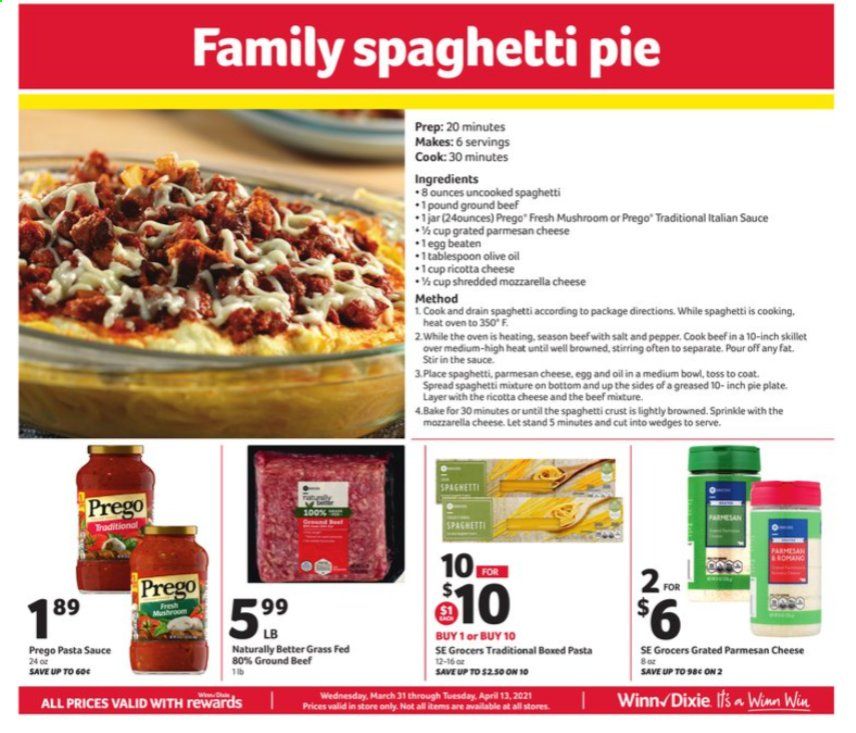 Winn Dixie (AL, FL, GA, LA, MS) Weekly Ad Flyer March 31 to April 13