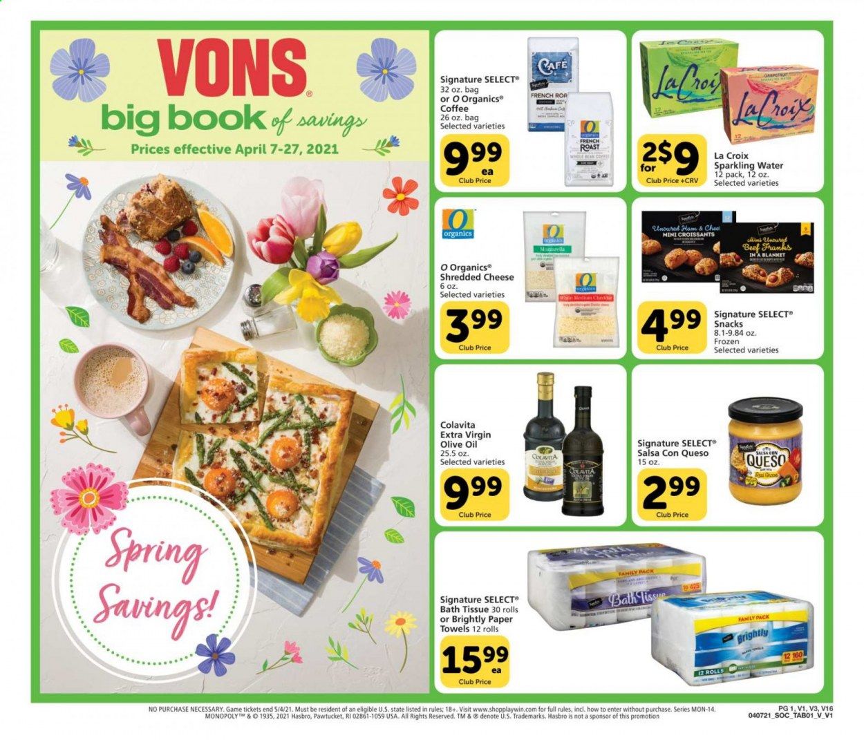 Vons (CA, NV) Weekly Ad Flyer April 7 to April 27