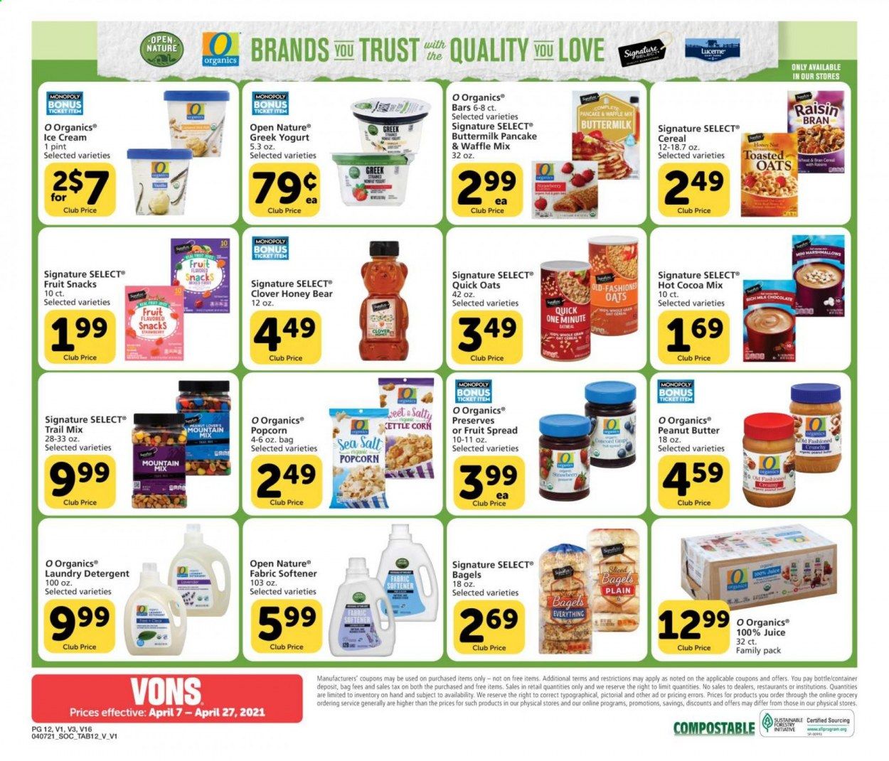 Vons (CA, NV) Weekly Ad Flyer April 7 to April 27