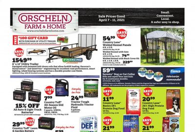 Orscheln Farm and Home Weekly Ad Flyer April 7 to April 11