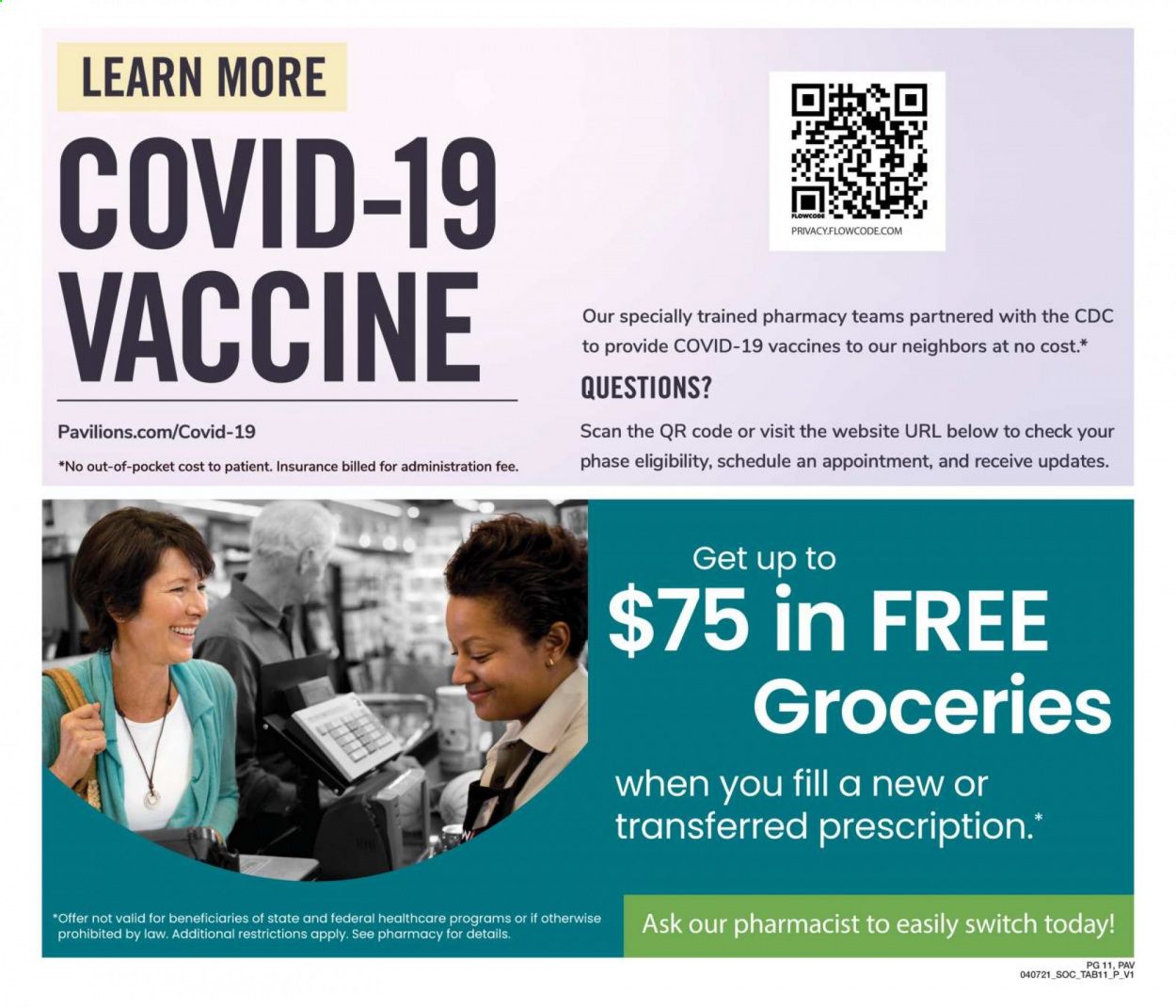 Pavilions (CA) Weekly Ad Flyer April 7 to April 27