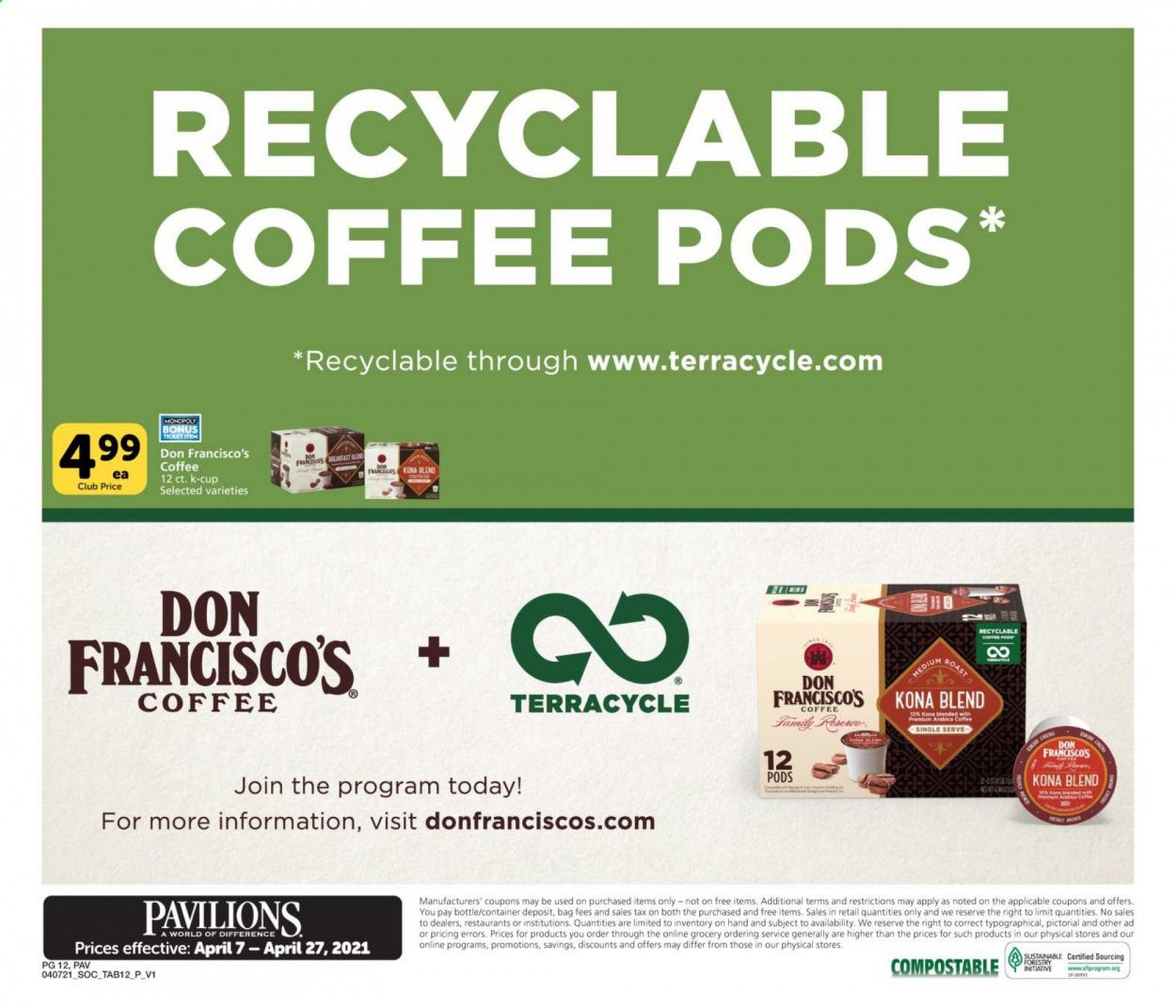 Pavilions (CA) Weekly Ad Flyer April 7 to April 27