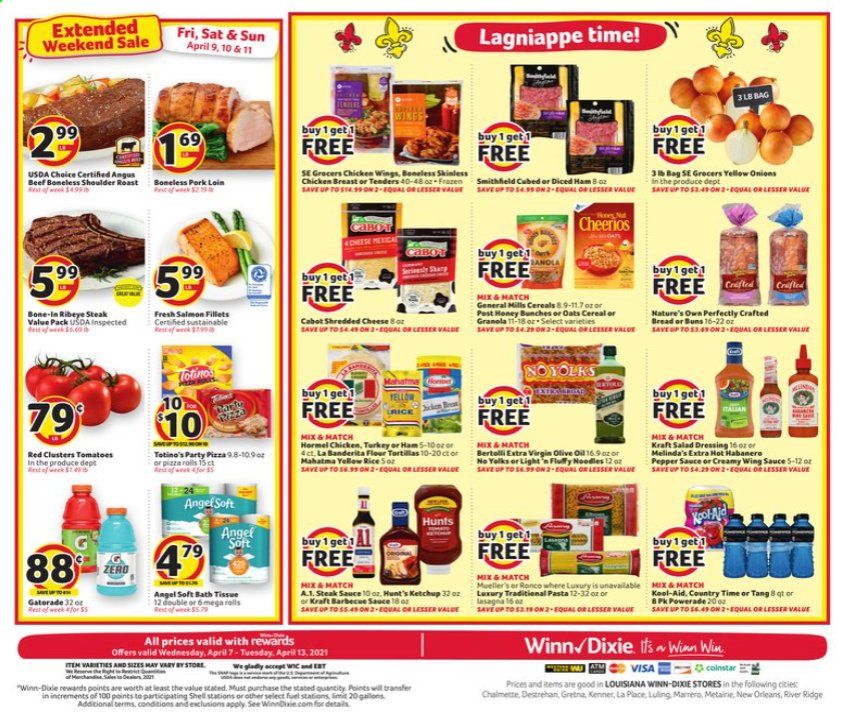 Winn Dixie (AL, FL, GA, LA, MS) Weekly Ad Flyer April 7 to April 13