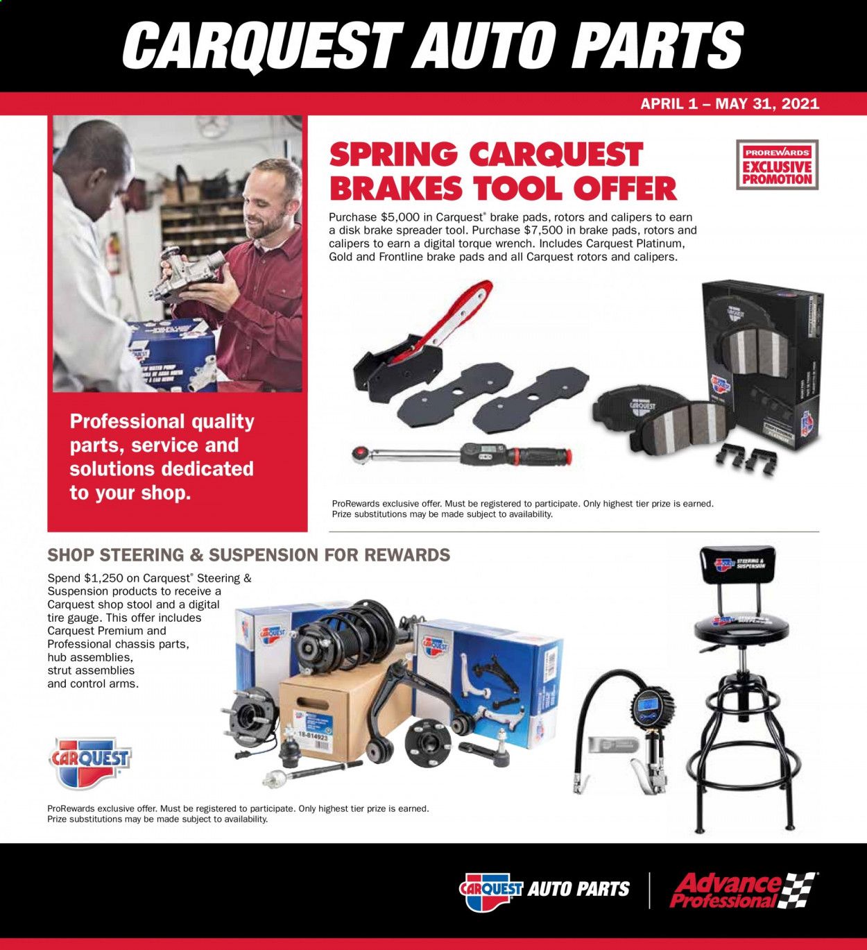 Carquest Weekly Ad Flyer April 1 to May 31